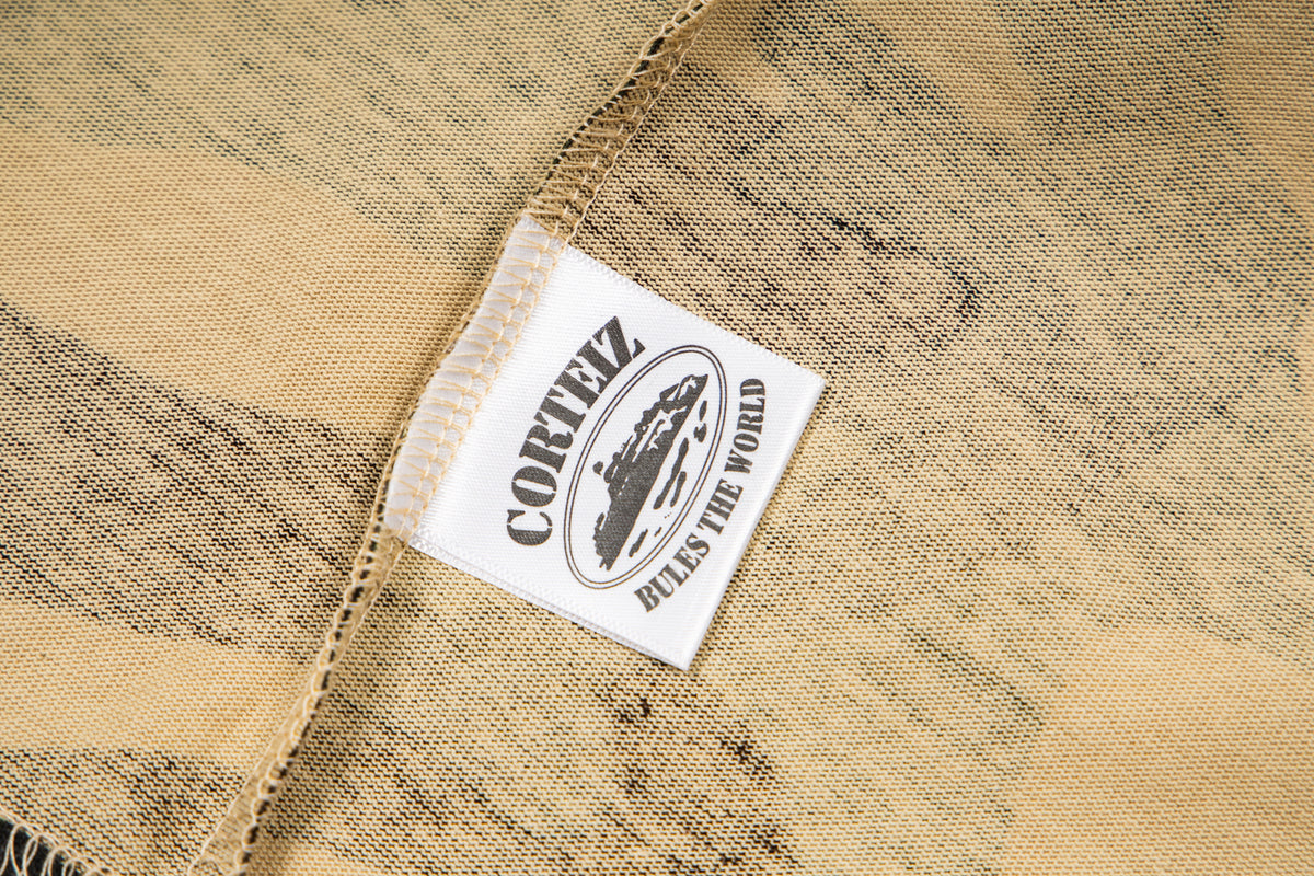 CORTEIZ - LONG SLEEVE CAMO COLLARD TOP