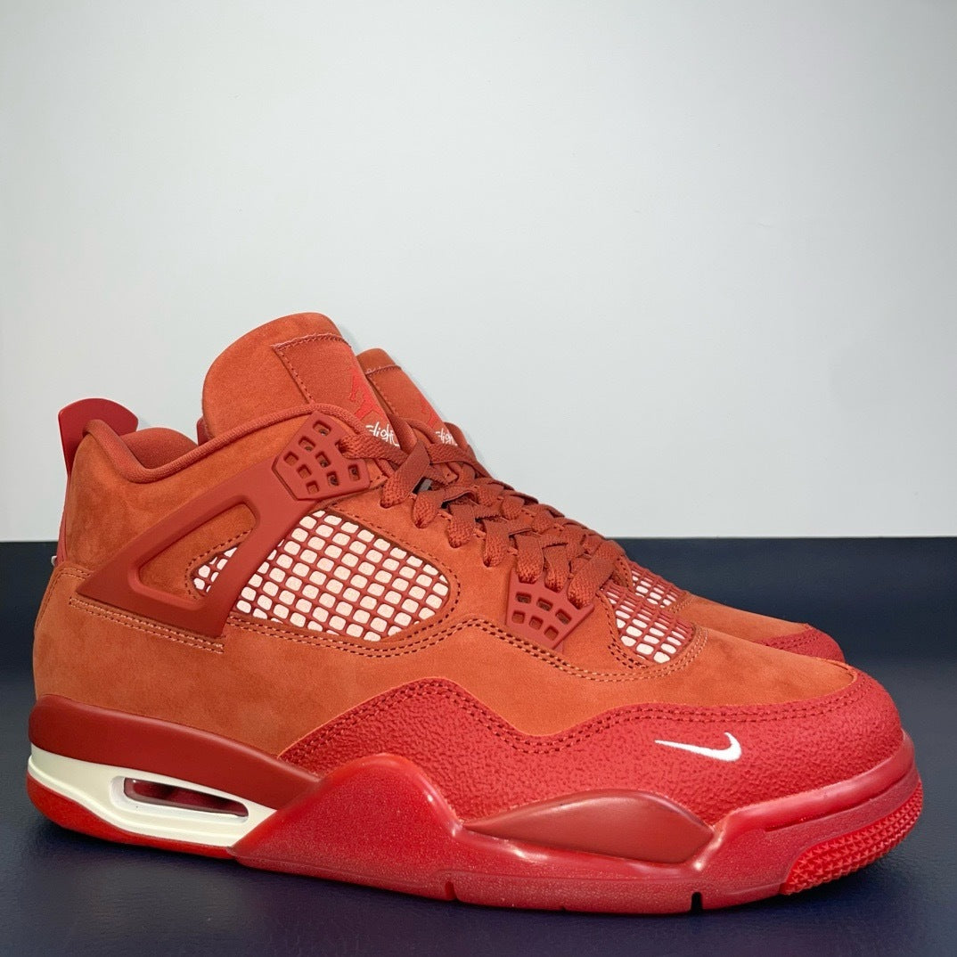 Air Jordan 4 University Red Bike - side profile pair view