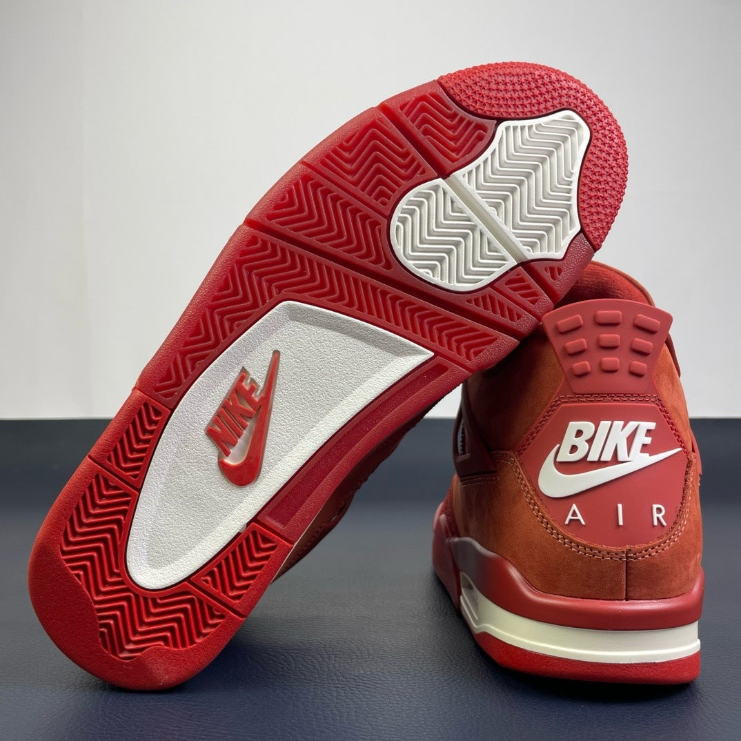 Air Jordan 4 University Red Bike - outsole and heel detail