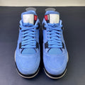 Air Jordan 4 University Blue - front toe box pair view