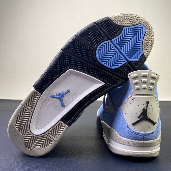 Air Jordan 4 University Blue - outsole and heel detail