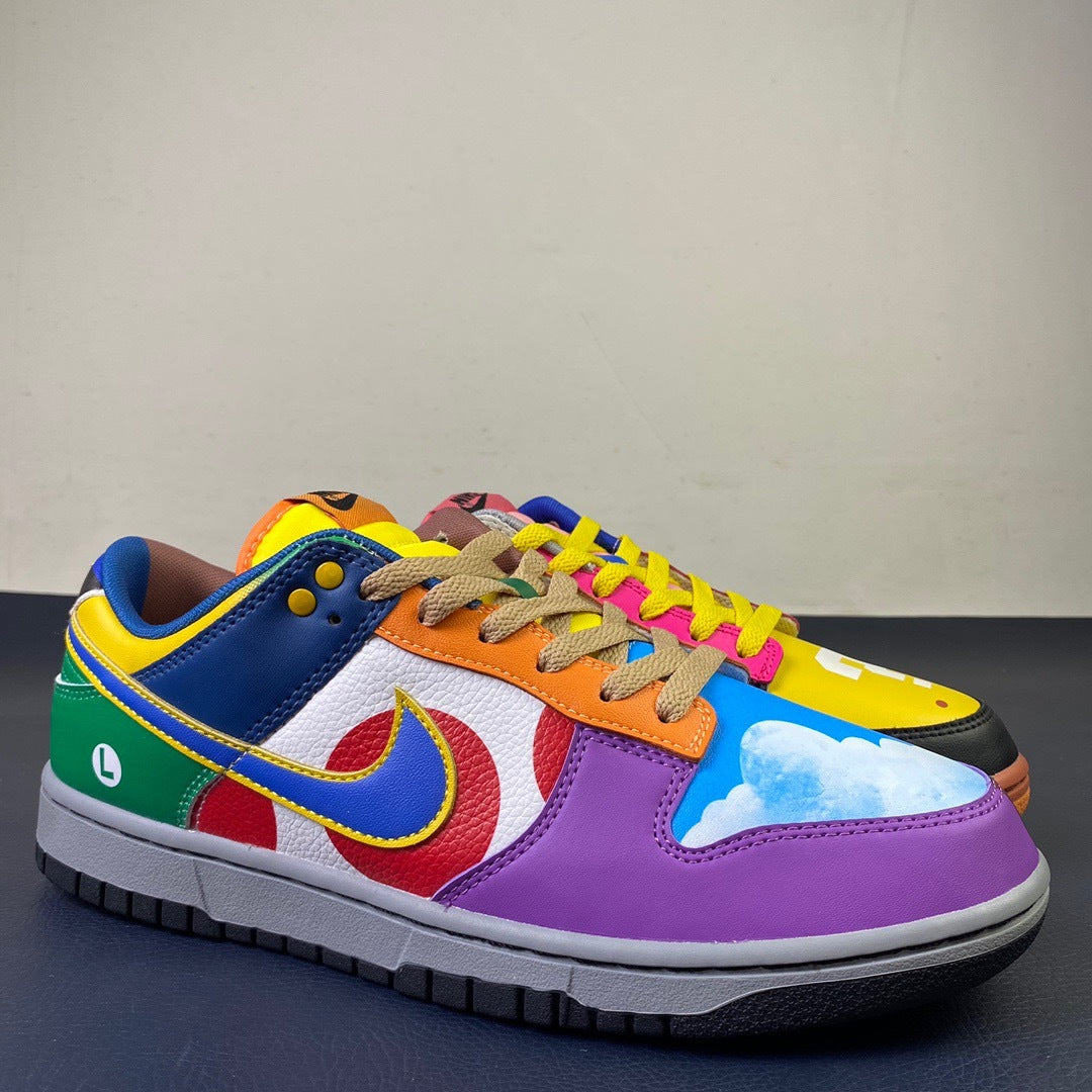 Nike Dunk Low What The Mario - medial side profile pair