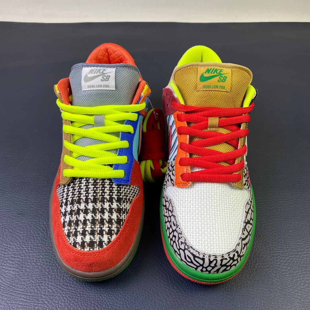 Nike SB Dunk Low What The Dunk - toe view pair
