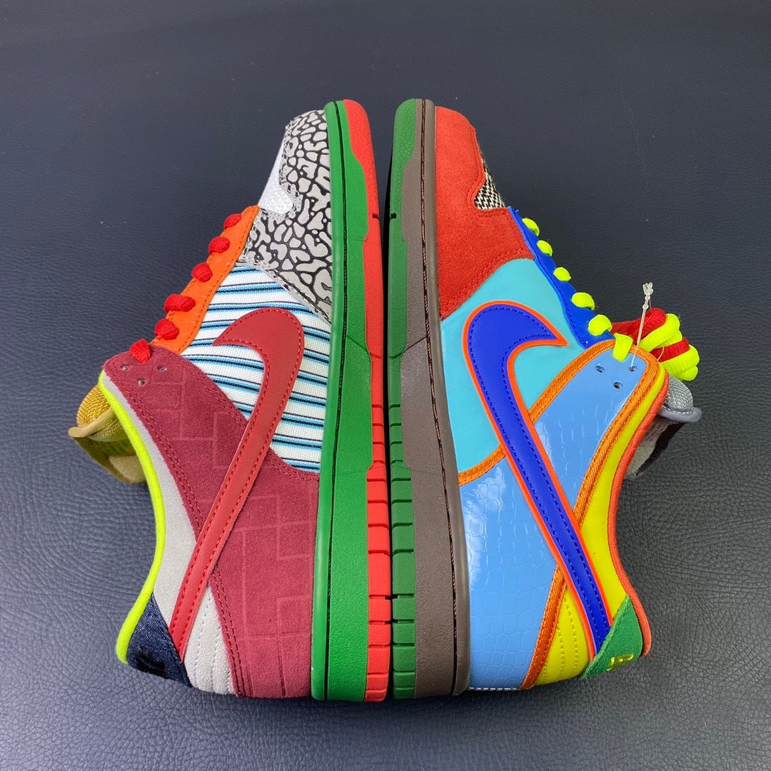 Nike SB Dunk Low What The Dunk - heel view pair
