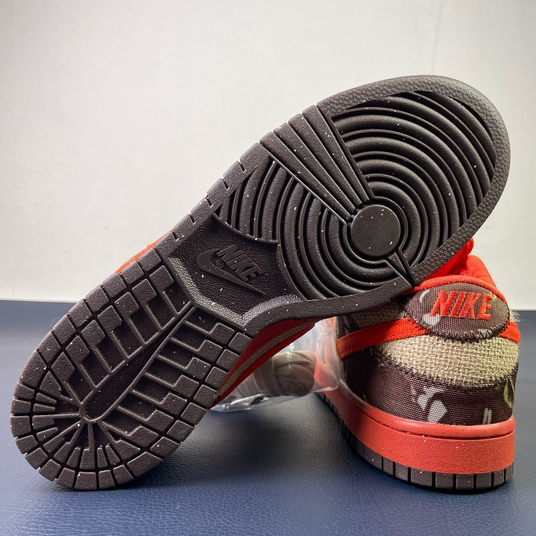 Nike SB Dunk Low Cheech and Chong - toe view pair with extra laces
