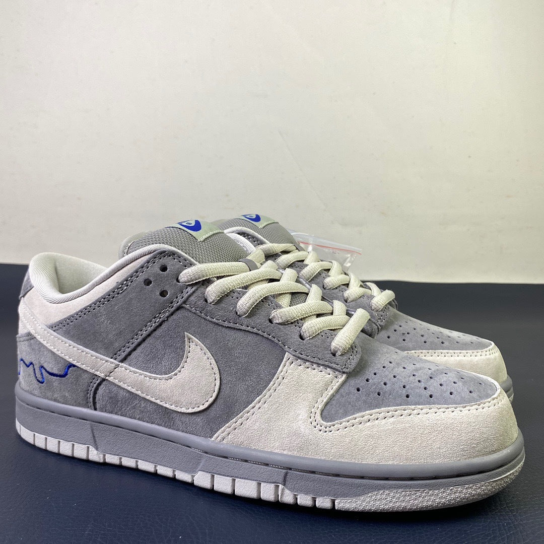 Nike SB Dunk Low Grey Blue - Heel view