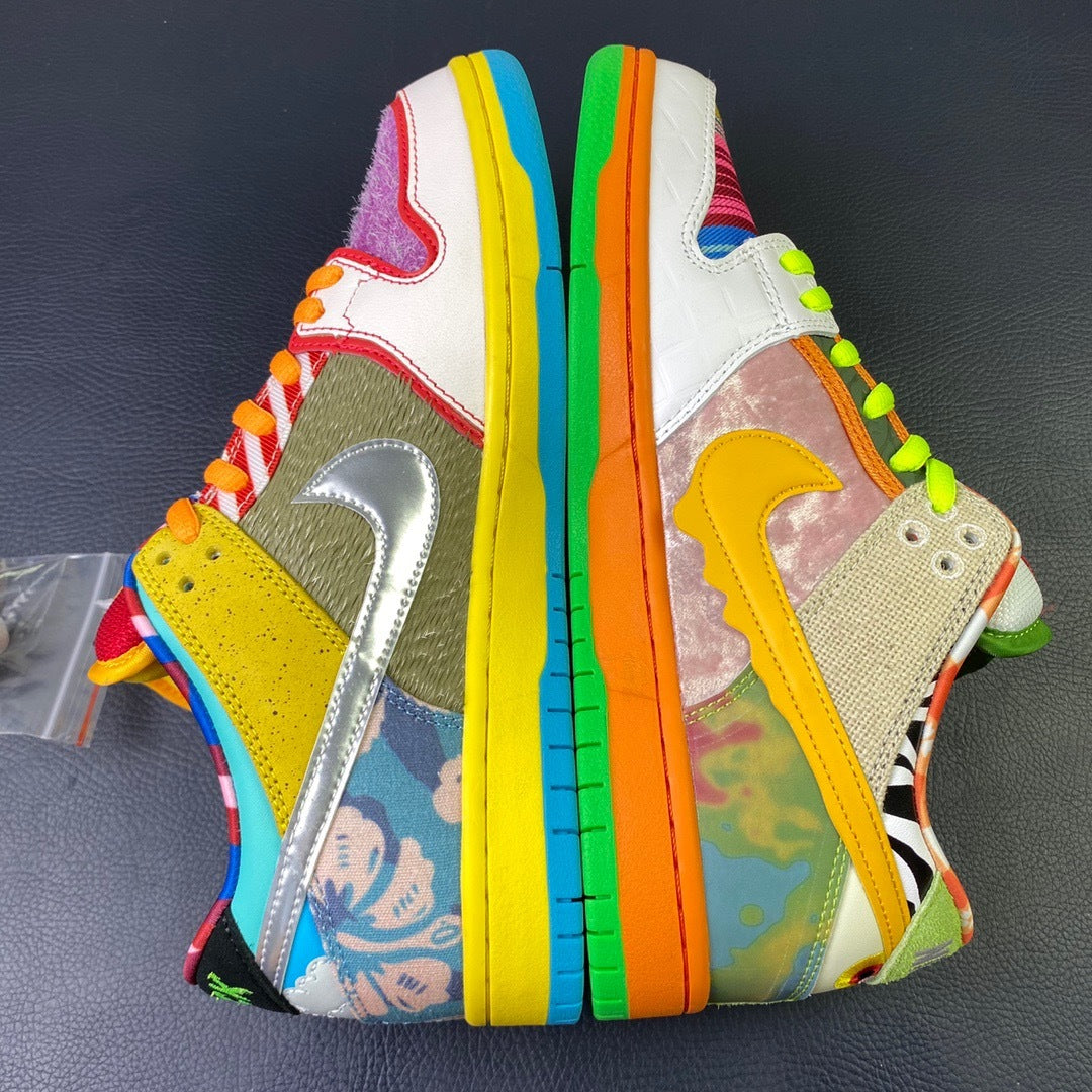 Nike SB Dunk Low What The Dunk Trick or Treat - lateral side profile pair