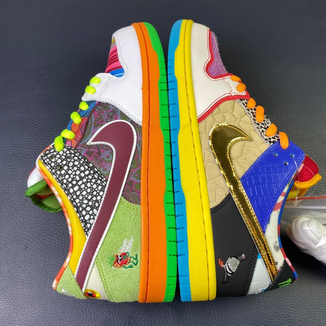 Nike SB Dunk Low What The Dunk Trick or Treat - medial side profile pair
