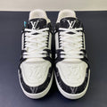 Louis Vuitton LV Trainer Black Denim Monogram - Front
