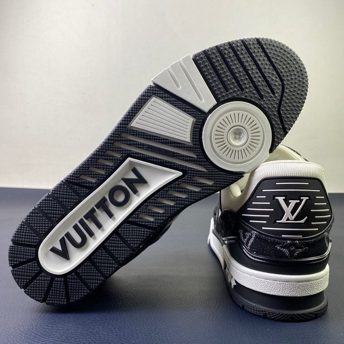 Louis Vuitton LV Trainer Black Denim Monogram - Sole
