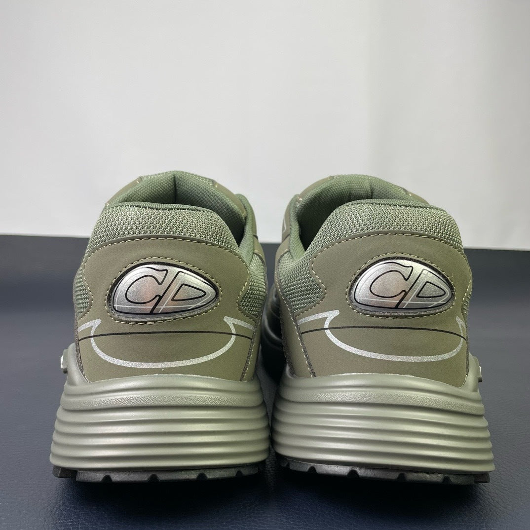 Dior B30 Sneaker Khaki - Front View