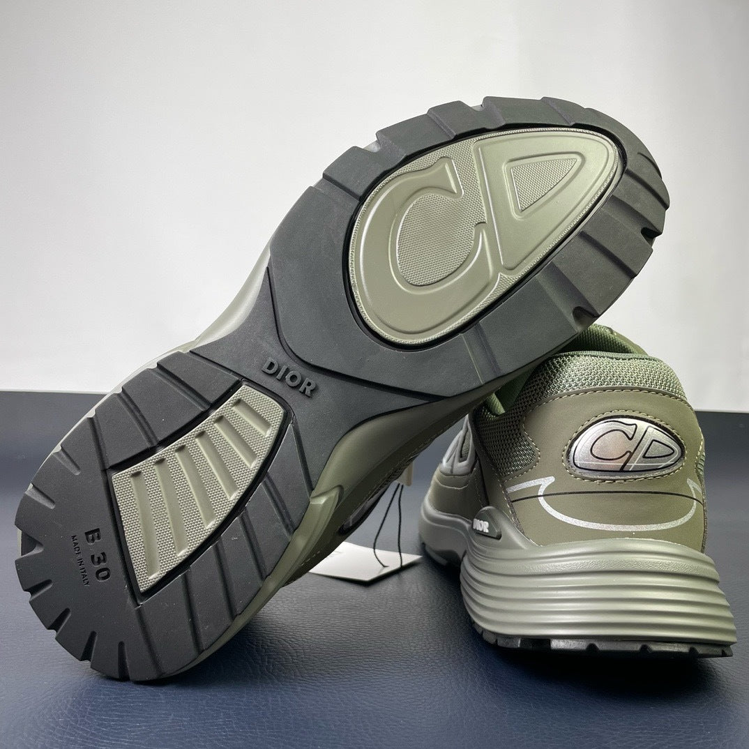 Dior B30 Sneaker Khaki - Heel View