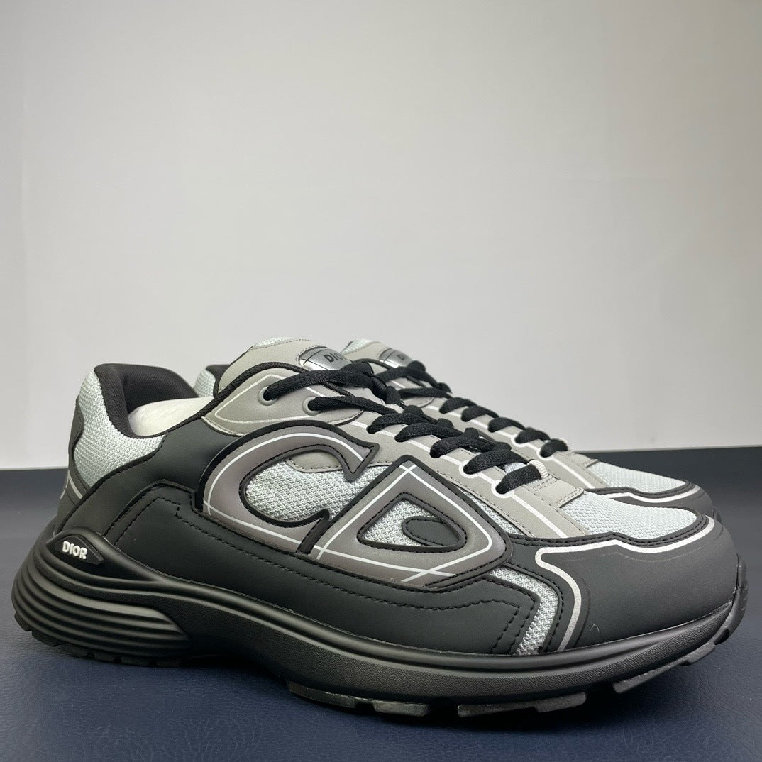 Dior B30 Sneaker Grey Black - Pair Side View
