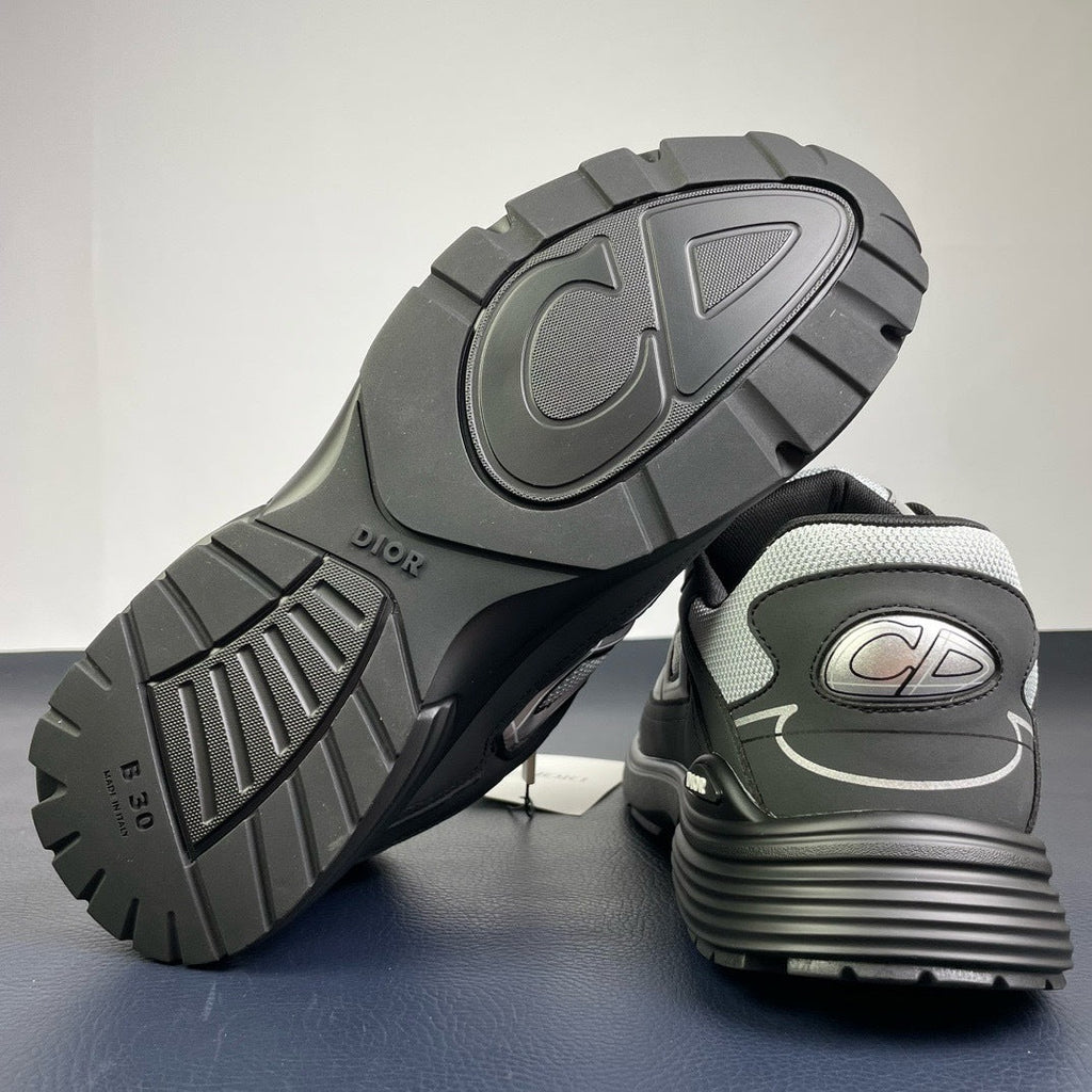 Dior B30 Sneaker Grey Black - Sole and Heel View
