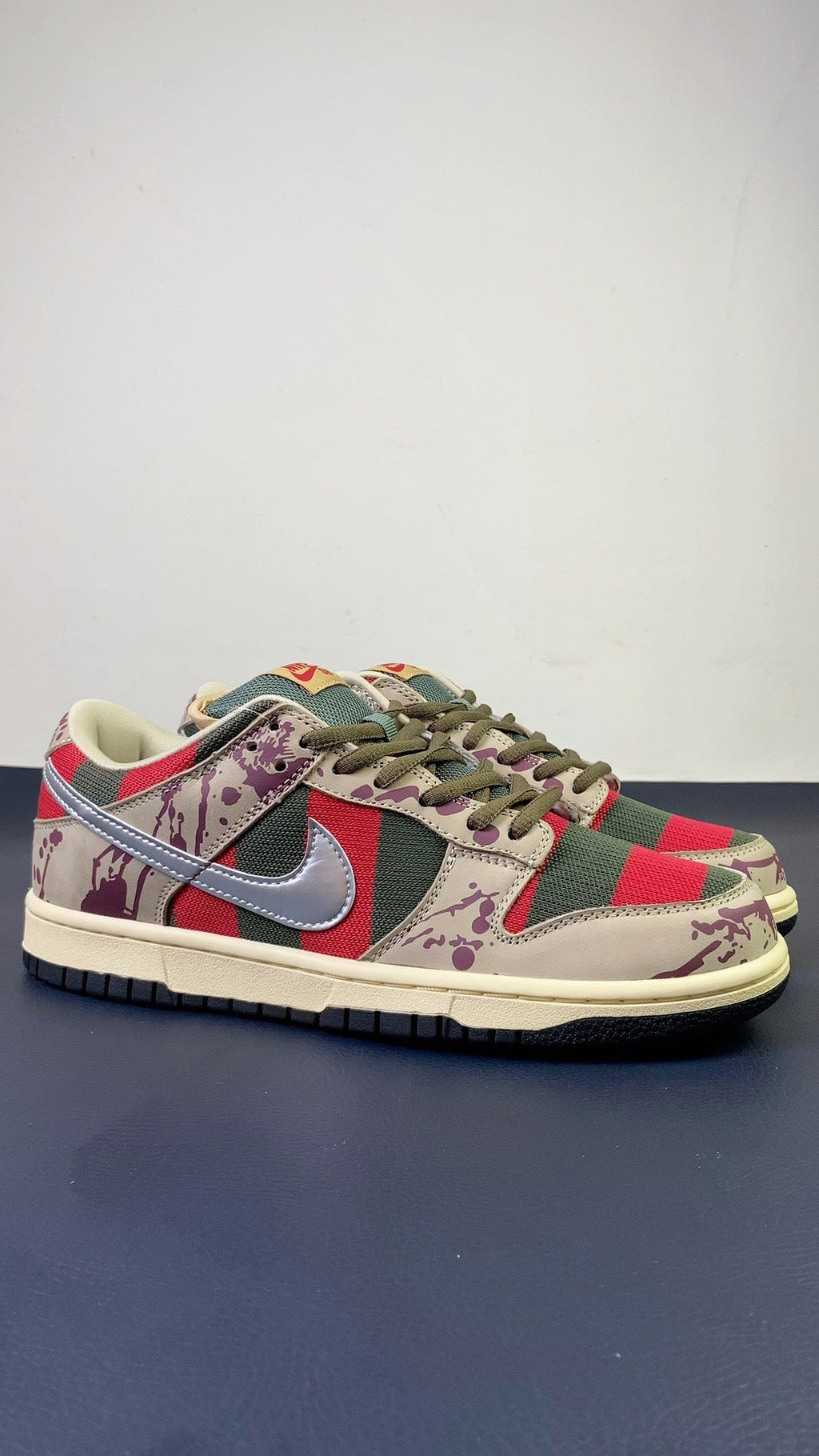 Nike SB Dunk Low Freddy Krueger - Top Down View