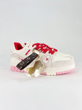 Louis Vuitton LV Trainer Sneaker White Pink Red - With LV charm keychain