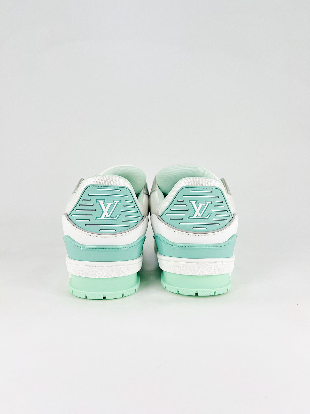 LV Trainer Sneaker Mint Green - Back angle view