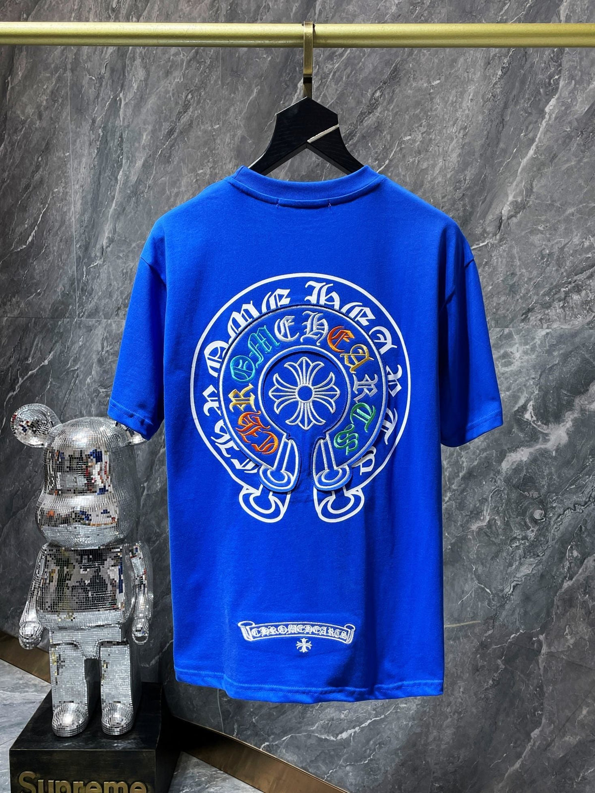 Chrome Hearts Multicolor Horseshoe Embroidered Tee