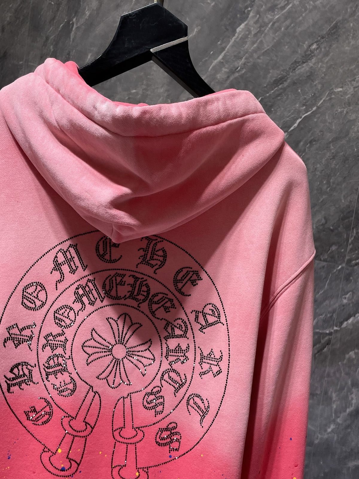 Chrome Hearts Rhinestone Horseshoe Hoodie