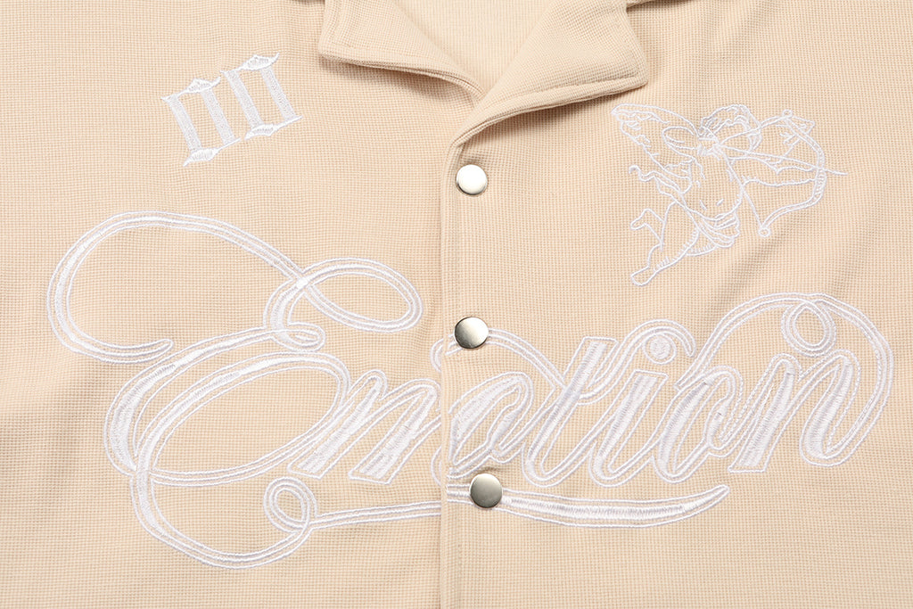MIXED EMOTIONS - BUTTON UP T-SHIRT