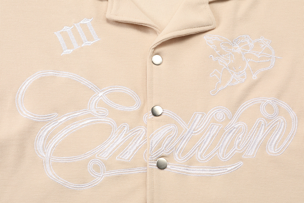 MIXED EMOTIONS - BUTTON UP T-SHIRT