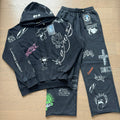 Hellstar All-Over Print Sweatpants Front