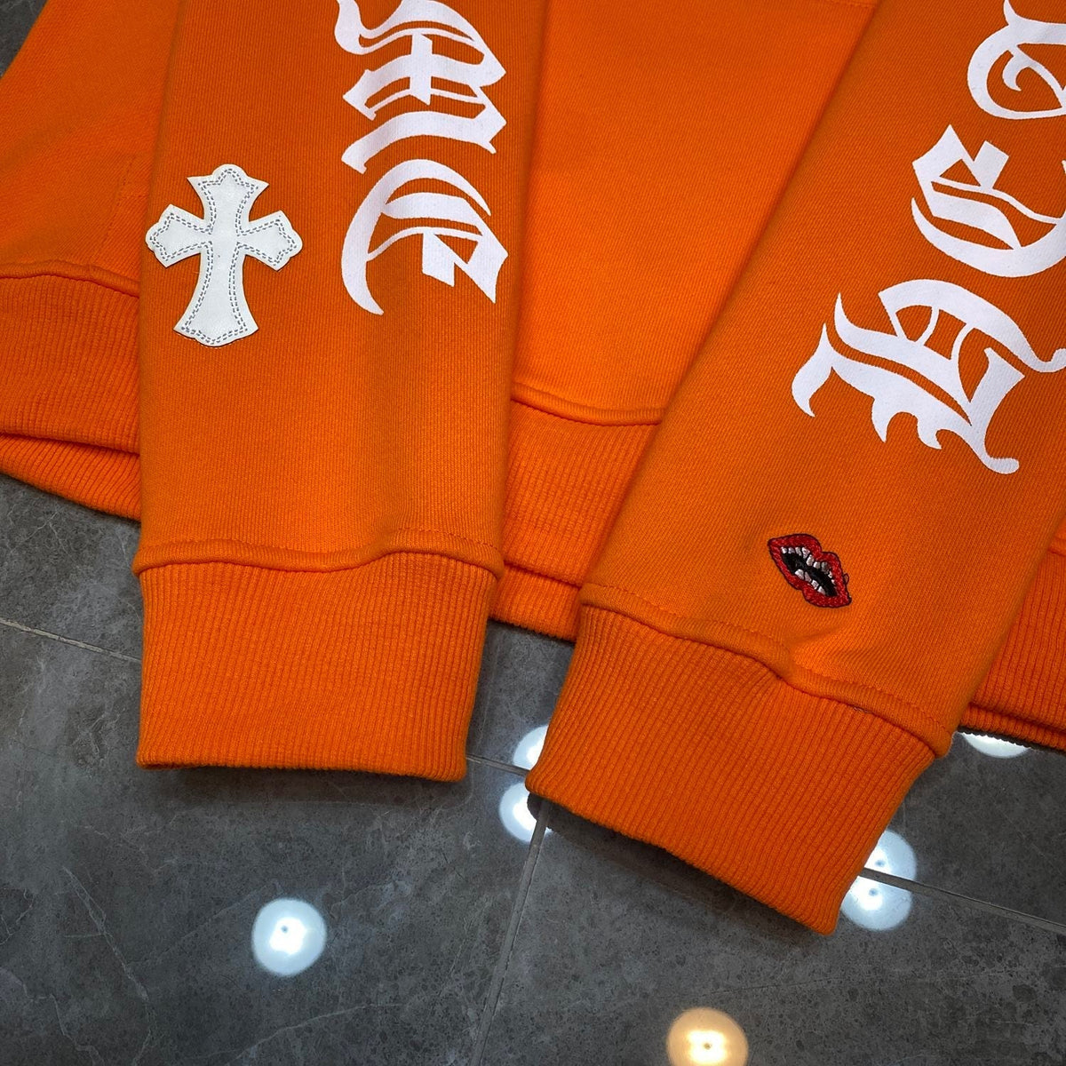 Chrome Hearts x Link 'Build No Control' Orange Hoodie