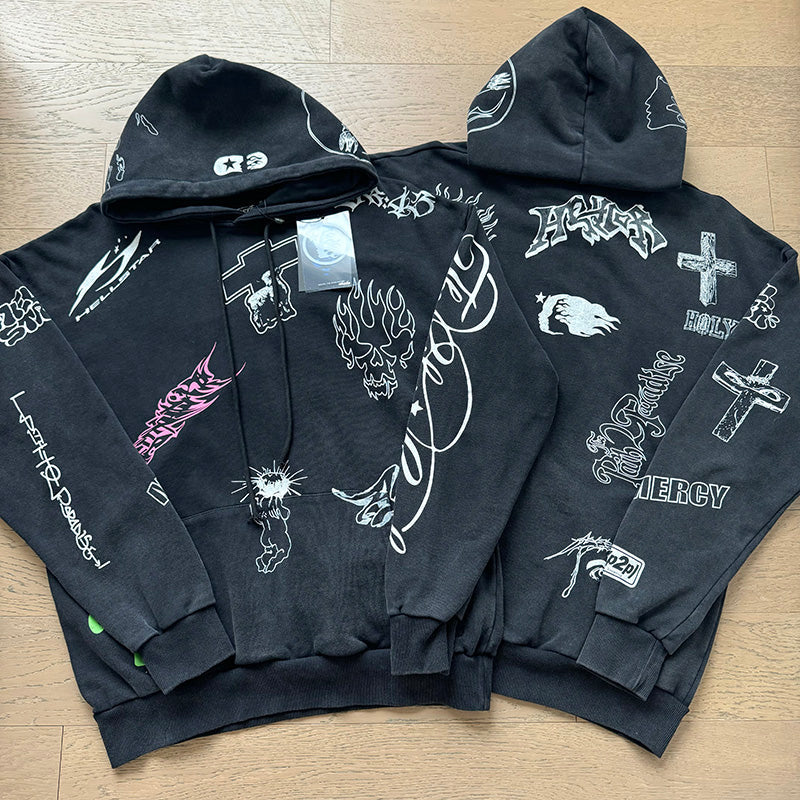 Hellstar All-Over Print Hoodie Back