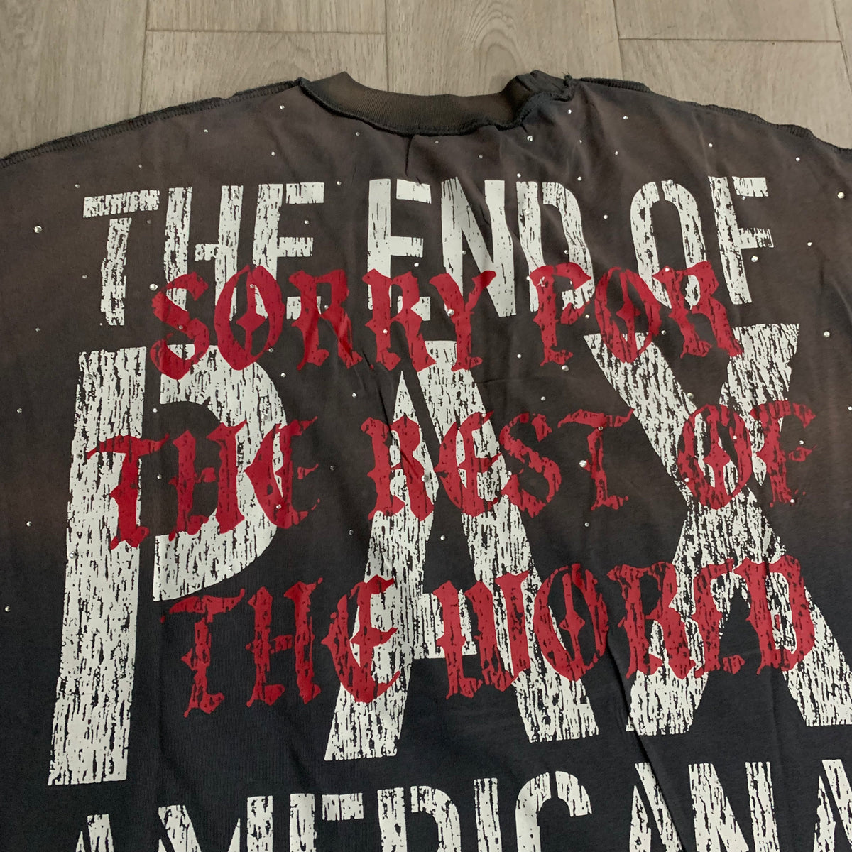 Rough Play Pax Americana T-Shirt back close-up