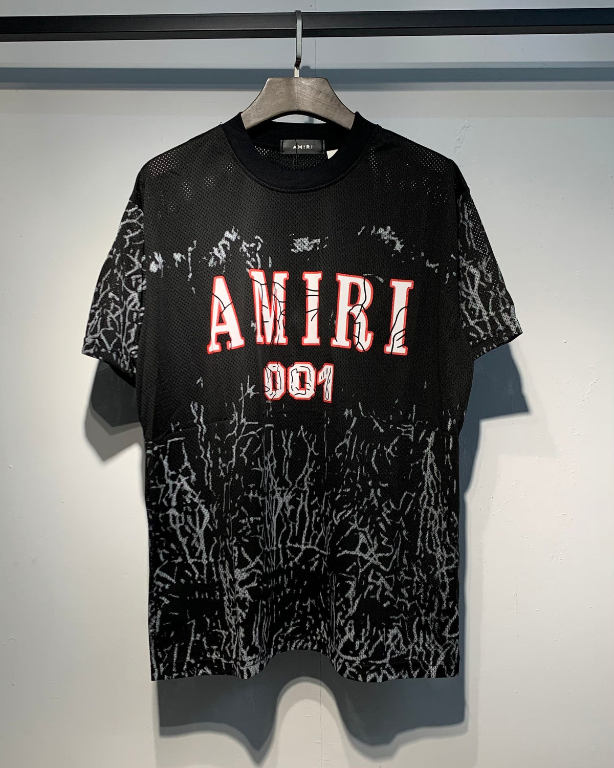 Amiri 001 Mesh Tee Black - Solo