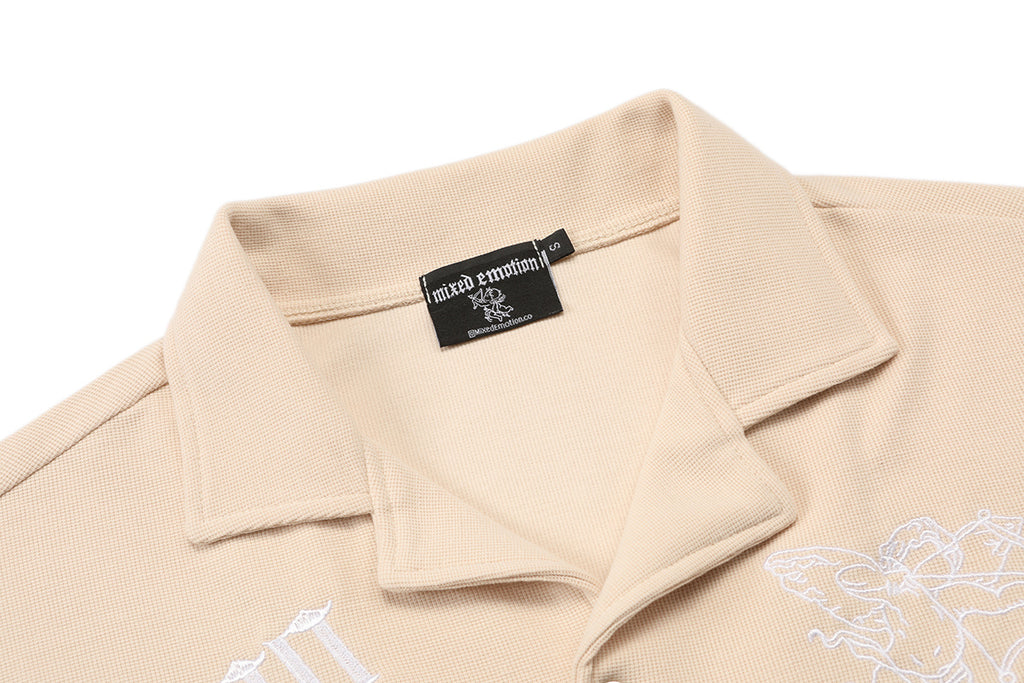 MIXED EMOTIONS - BUTTON UP T-SHIRT