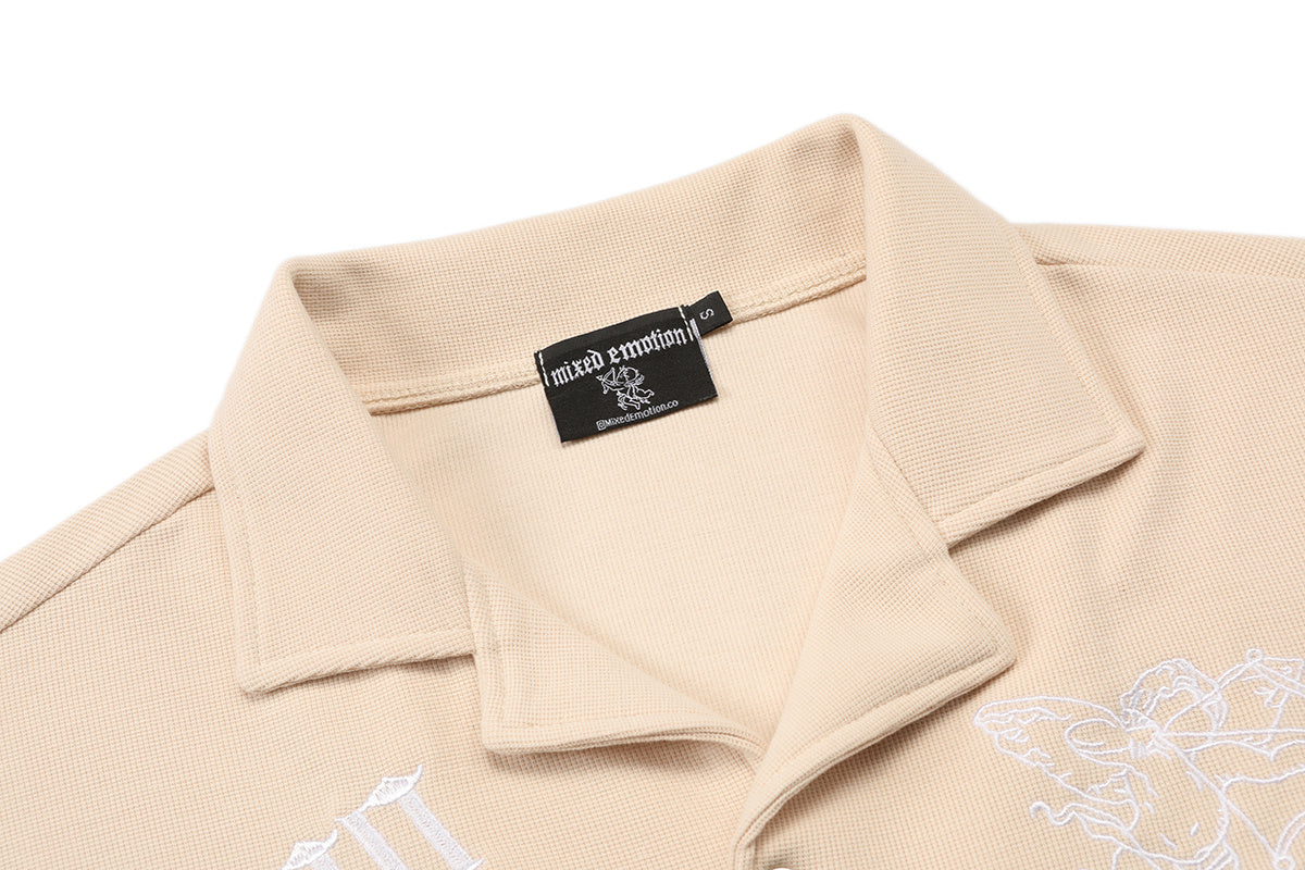 MIXED EMOTIONS - BUTTON UP T-SHIRT