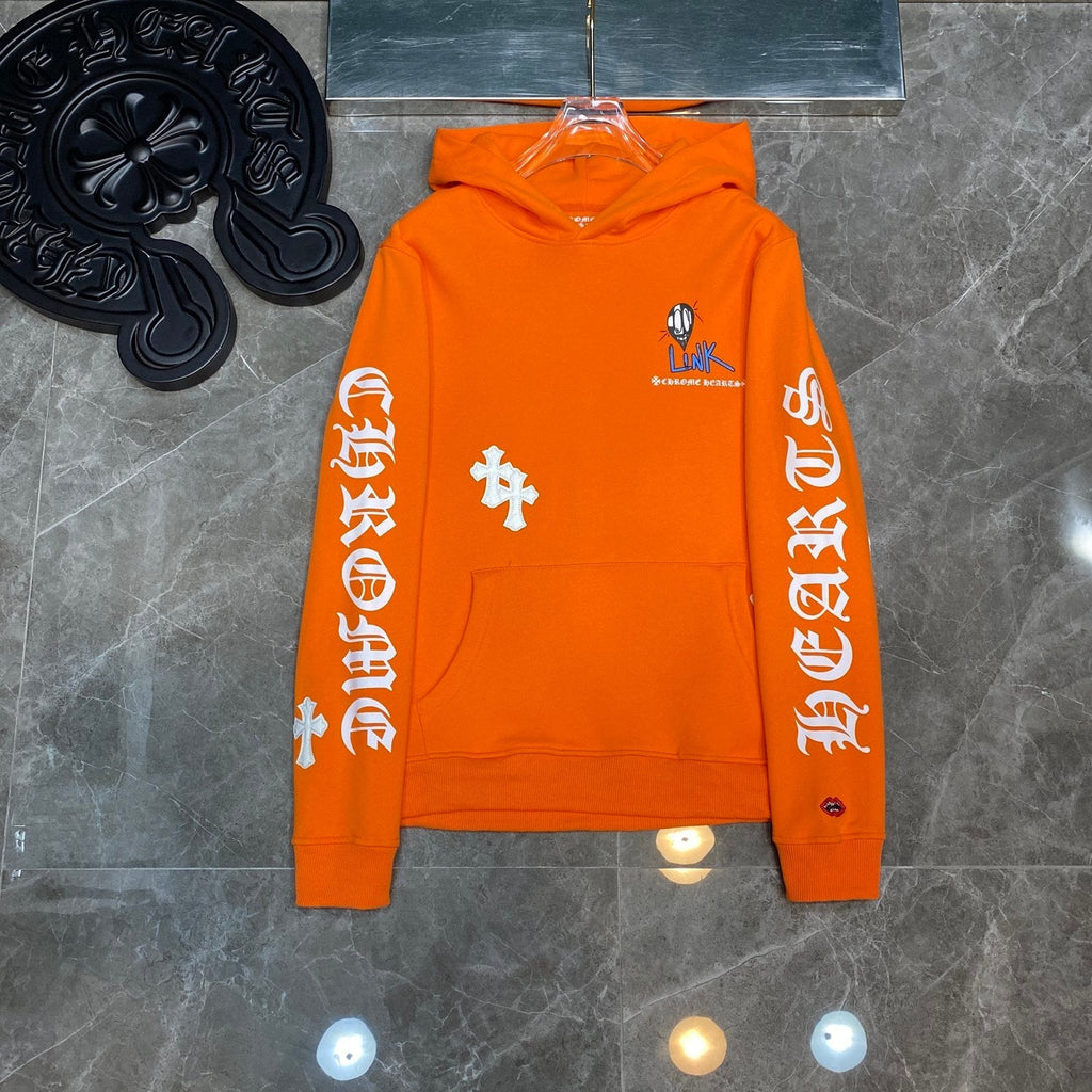Chrome Hearts x Link 'Build No Control' Orange Hoodie