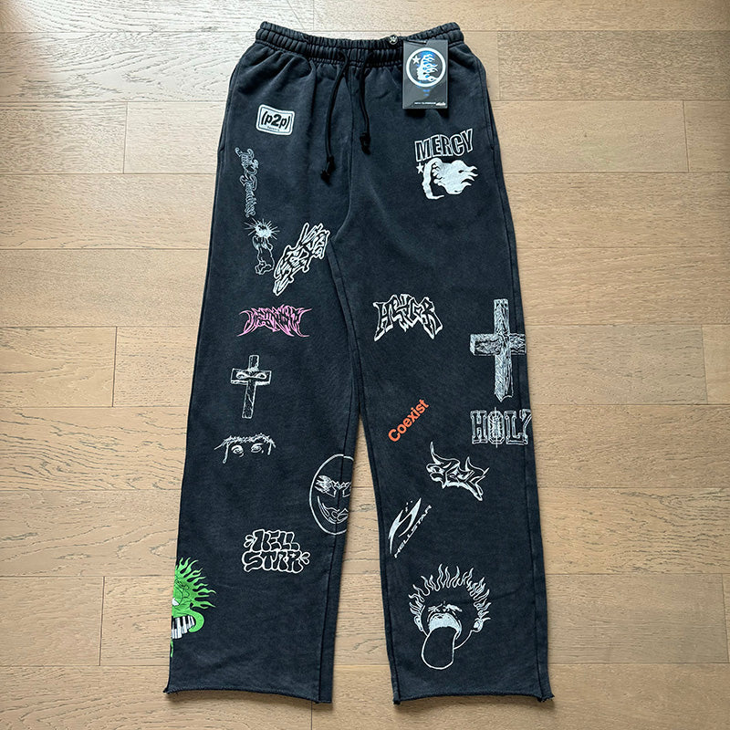 Hellstar All-Over Print Sweatpants Back