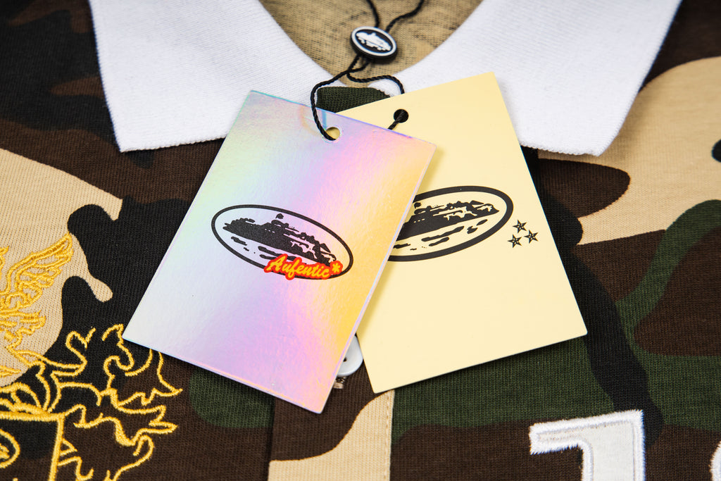 CORTEIZ - LONG SLEEVE CAMO COLLARD TOP