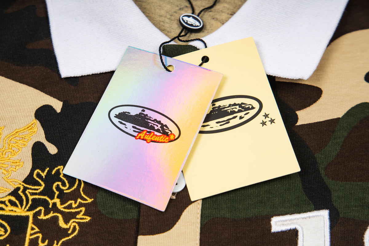 CORTEIZ - LONG SLEEVE CAMO COLLARD TOP