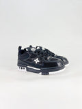 LV Skate Sneaker Black White – front three-quarter view