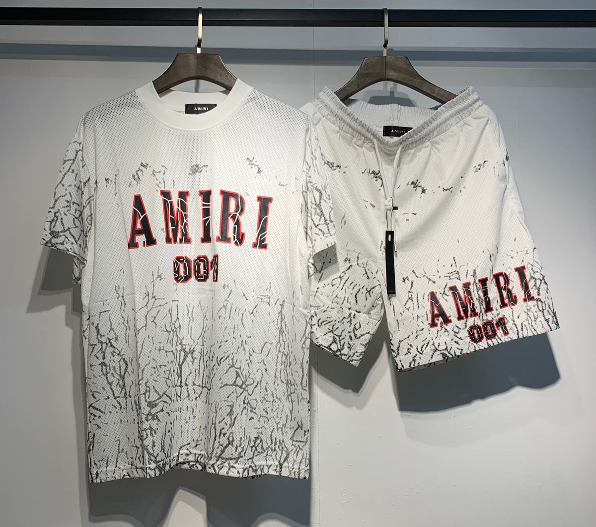 Amiri 001 Mesh Set White - Hanger Shot