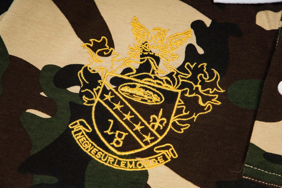 CORTEIZ - LONG SLEEVE CAMO COLLARD TOP