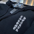 Chrome Hearts Multicolor Cross Patch Black Knit Hoodie