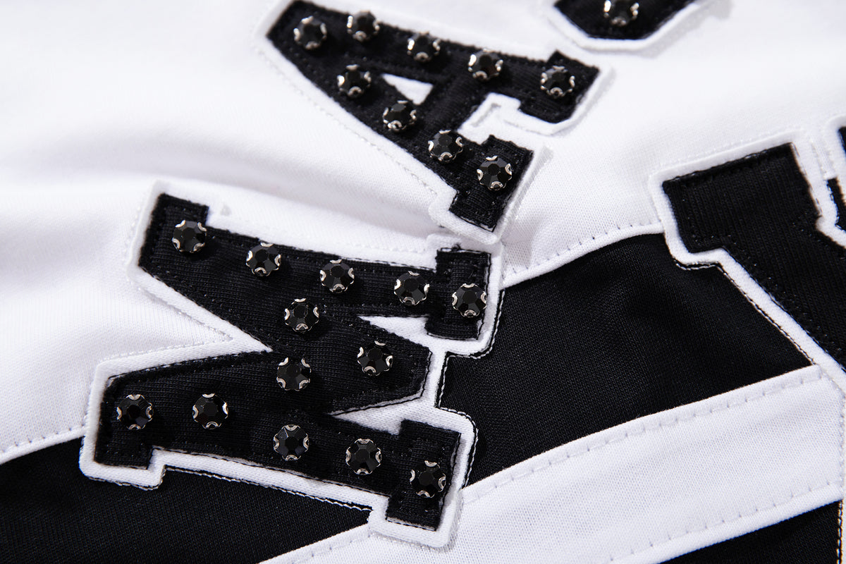 MAJESTIK - COLLARD ZIP UP T-SHIRT