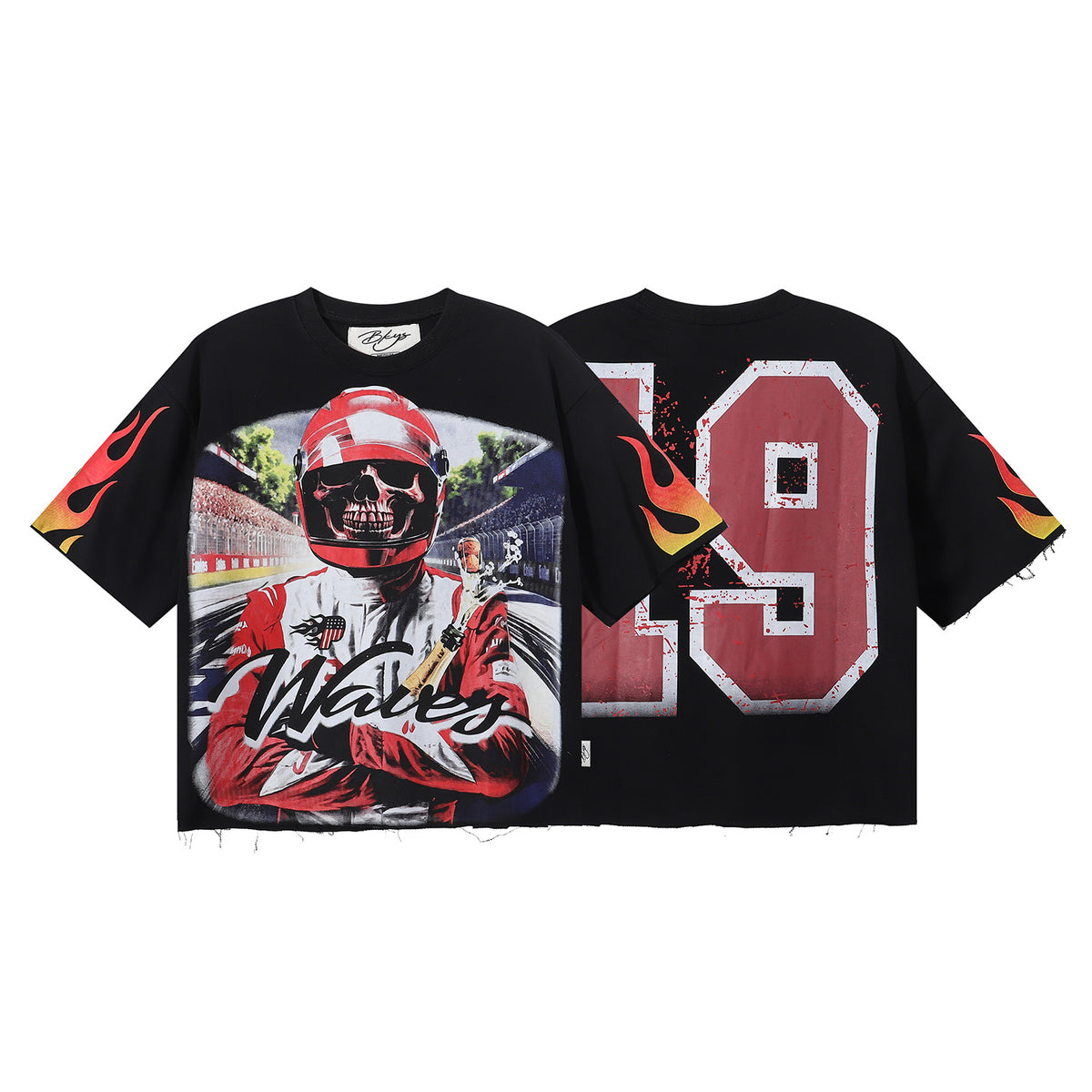 BKYS Waves F-Terry Cropped T-Shirt