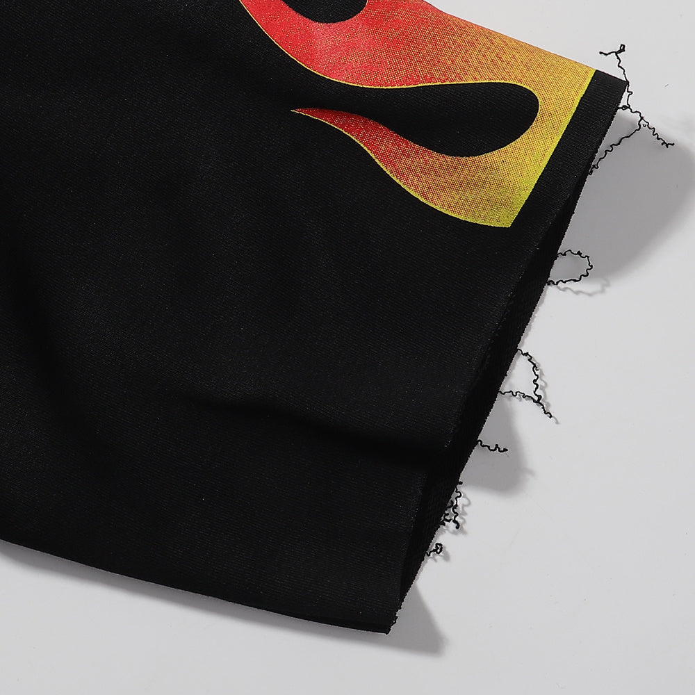 BKYS Waves F-Terry Cropped T-Shirt