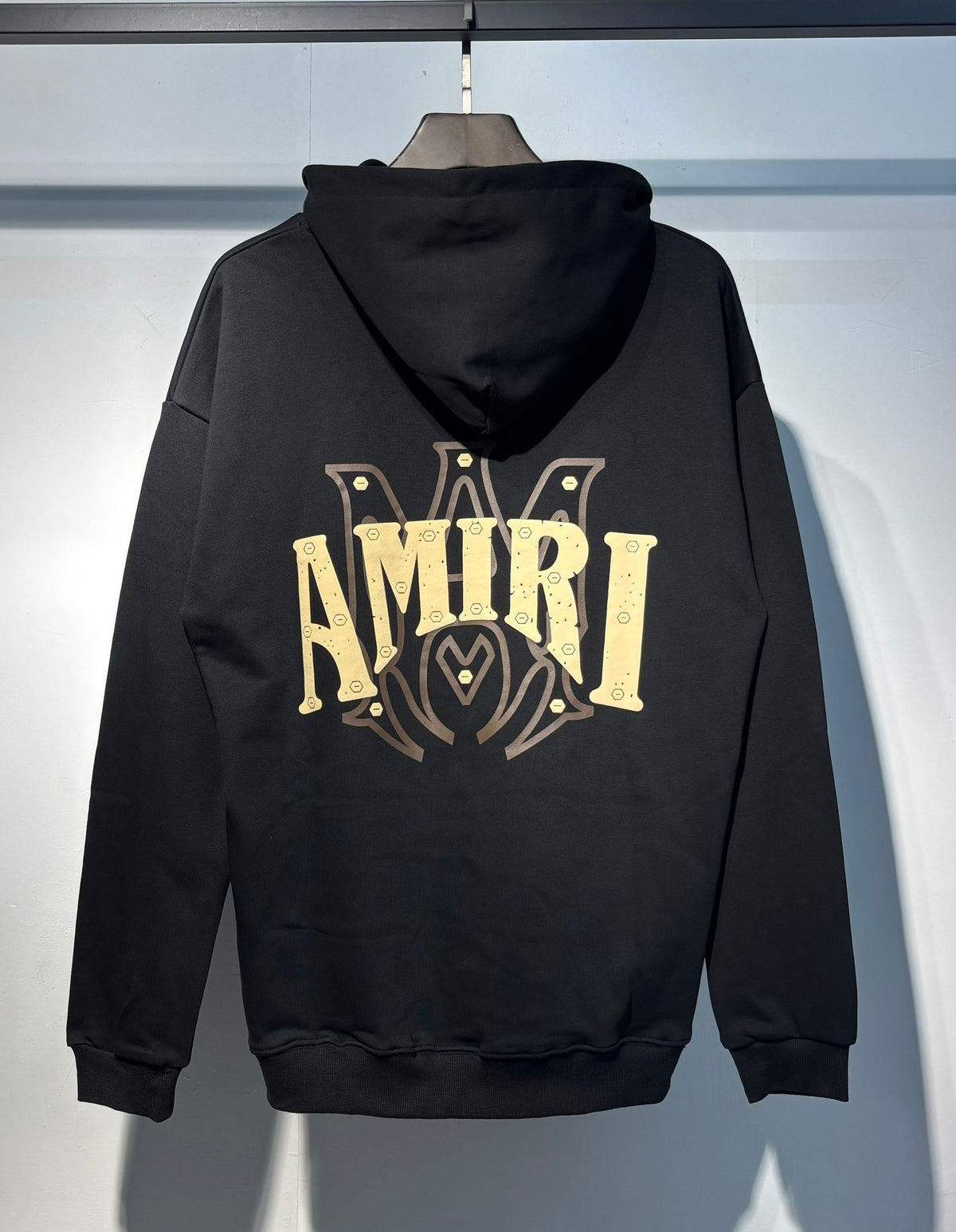 Amiri MA Logo Hoodie – Black/Gold