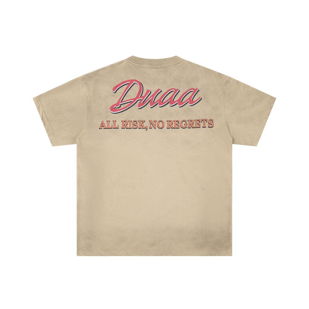 DUAA T‑Shirt — “All Risk, No Regrets” Graphic Tee