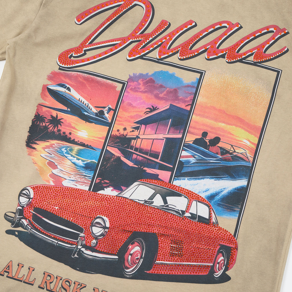 DUAA T‑Shirt — “All Risk, No Regrets” Graphic Tee