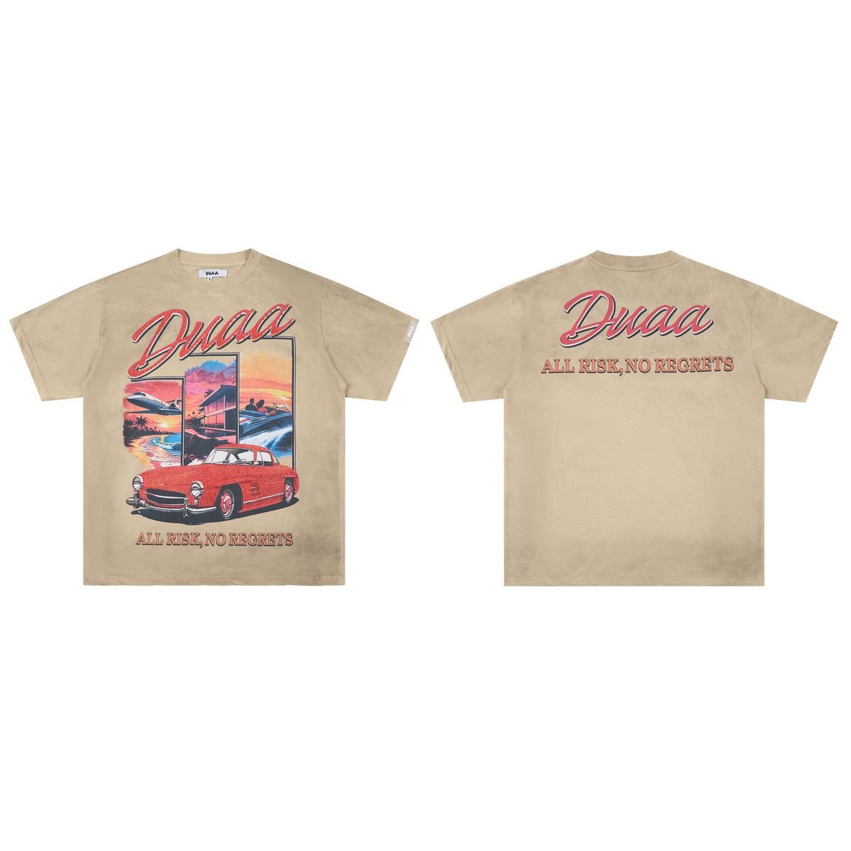 DUAA T‑Shirt — “All Risk, No Regrets” Graphic Tee