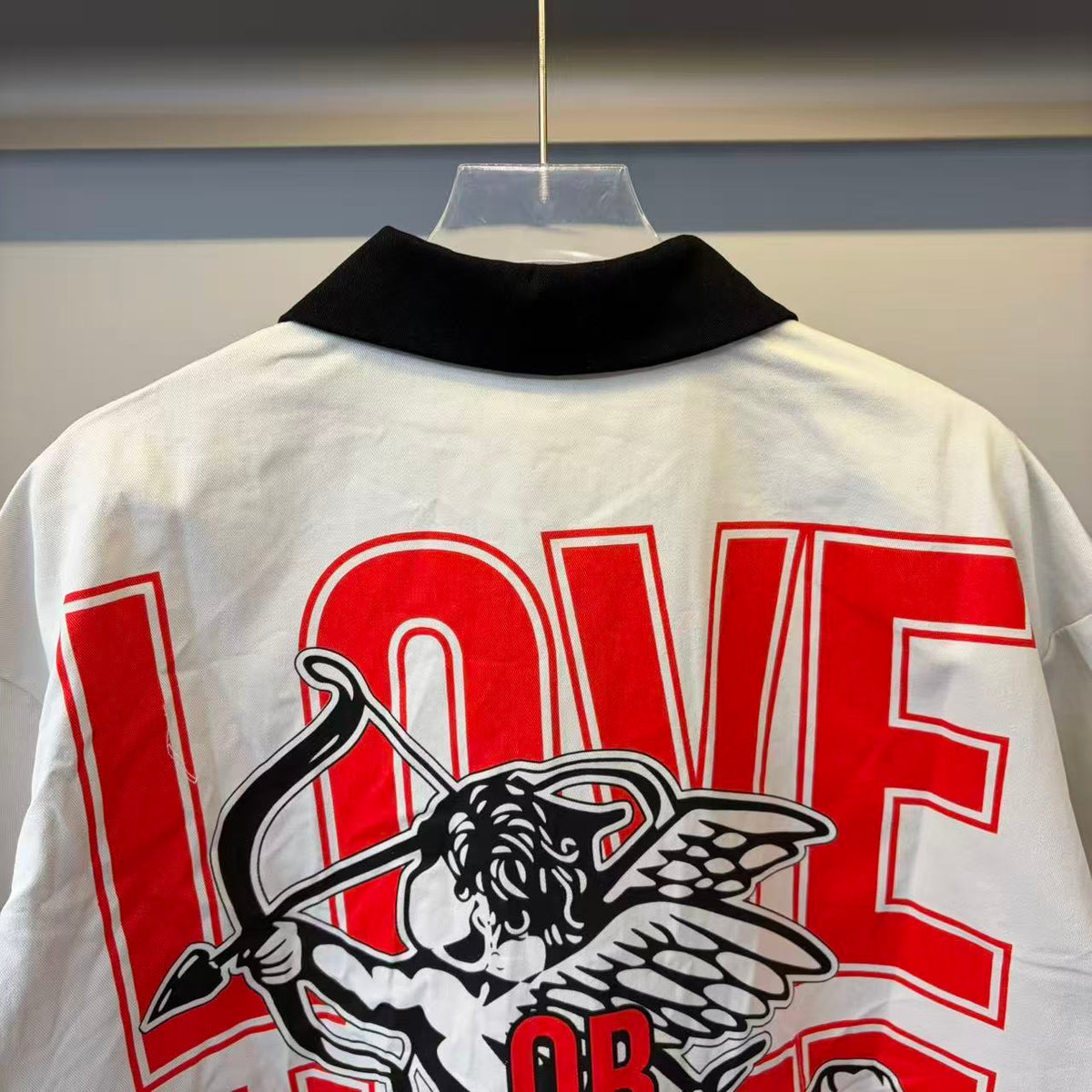 MIXED EMOTIONS ZIP UP COLLARD T-SHIRT