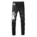 AMIRI gothic tiger embroidery close-up
