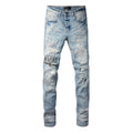 Amiri MA Logo Distressed Jeans – Back View